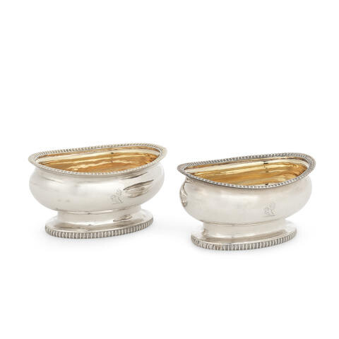 A pair of George III silver salts Solomon Hougham, London 1808 (Qty)