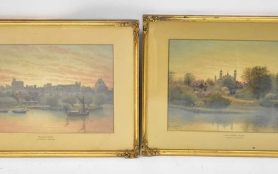 ALFRED S. WATSON (late 19th/early 20th century); pair of watercolours...