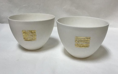 ANGELA MELLOR (Contemporary) - a pair of bone china...