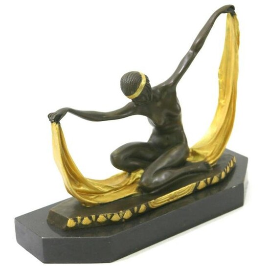 After Mirval, Bronze Dancer Sculpture