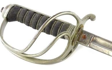 An 1857 pattern British artillery officer's dress sword, with...