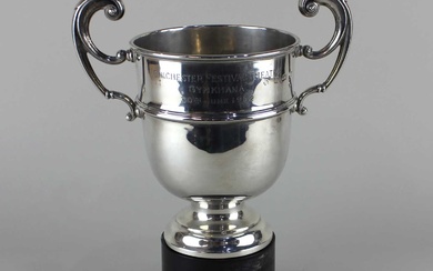 An Edward VII silver trophy cup