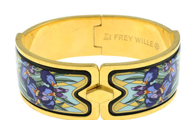 An 'Iris' bangle, by Frey Wille.