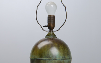 An art deco table lamp, 1930s.