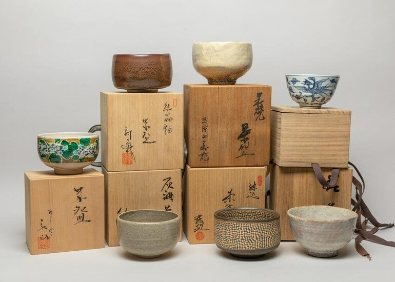 Antique/vintage Japanese Porcelain Tea Bowls