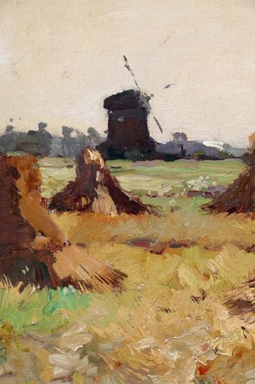 Arend Jan van Driesten, Leiden 1878-1969 Oegsgeest, Landschap...