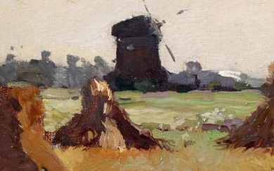 Arend Jan van Driesten, Leiden 1878-1969 Oegsgeest, Landschap...