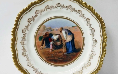 BEAUTIFUL OLD PORCELAIN HAND PAINTED PLATE