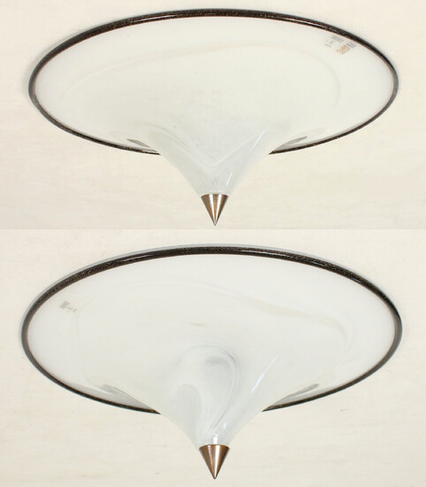 Barovier & Toso. Murano glass, pair of ceiling lamps.