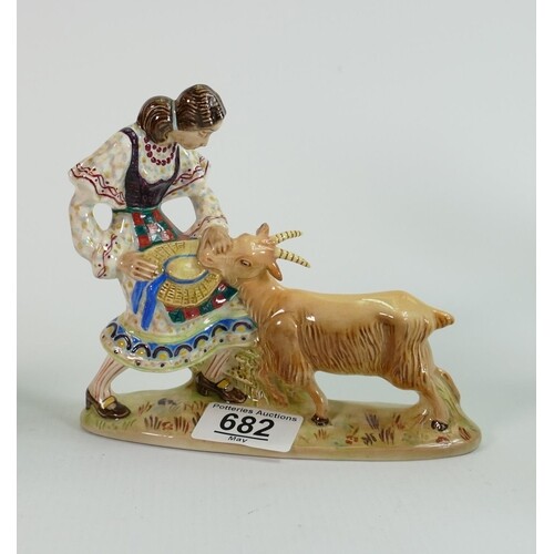 Beswick figure Girl with Goat 1238