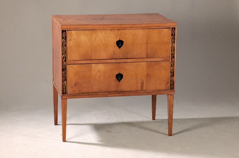 Biedermeier chest of drawers with two drawers,...