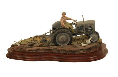 Border Fine Arts 'The Fergie' (Tractor Ploughing), model No. JH64...