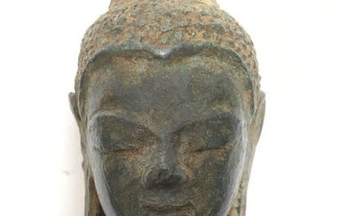 Bronze Buddha head. Ayutthaya, Siam, 16th century.