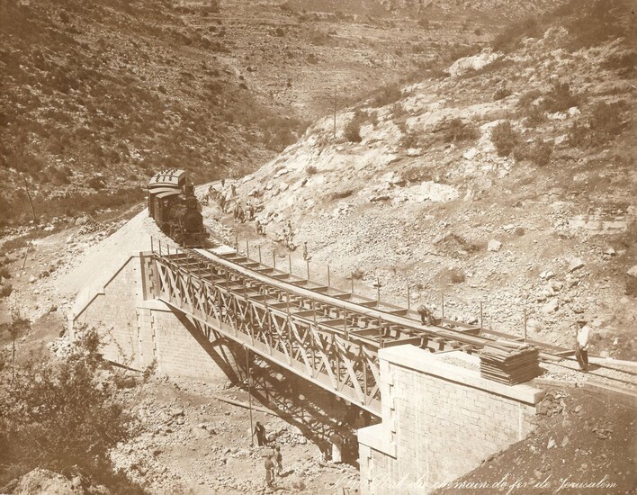 Building the Jaffa Jerusalem Line Bridge - Palestine