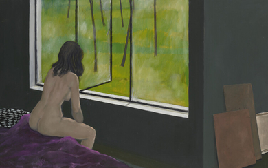 COLIN DAVID (1937-2008) Untitled (Seated Nude)