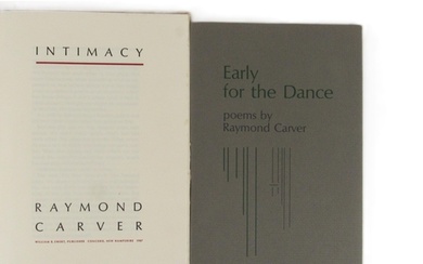Carver (Raymond) Early for the Dance, (Ewert 1986) First Edn...
