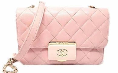 Chanel Classic Flap Quilted Pink Calfskin Leather