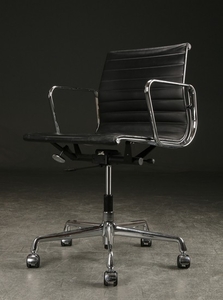 Charles Eames. Office chair model EA 117, black leather
