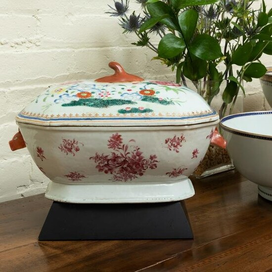 Chinese Export Famille Rose Tureen and Cover