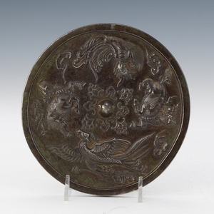 Chinese Tang Dynasty Style Bronze Hand Mirror