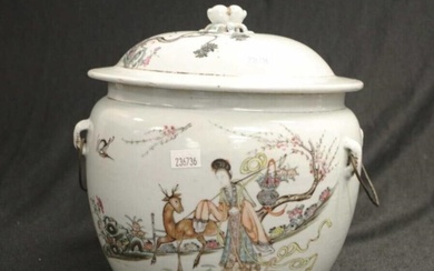 Chinese late Qing large lidded tureen