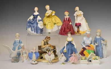 Collection of porcelain figures