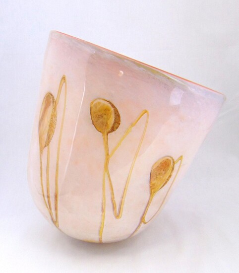 Contemporary art glass vase
