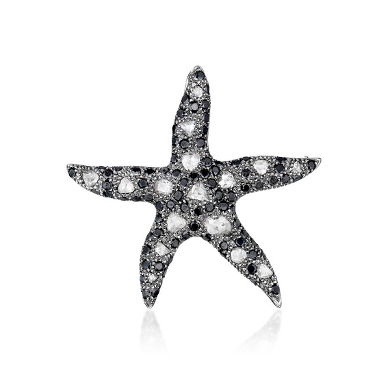 Diamond Starfish Brooch/Pendant