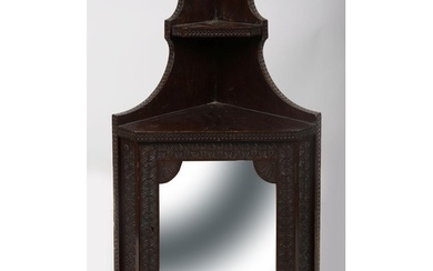 EARLY 20TH-CENTURY HANGING CORNER CABINET