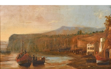 Early 19th Century European School. A Boat Coming into Harbo...