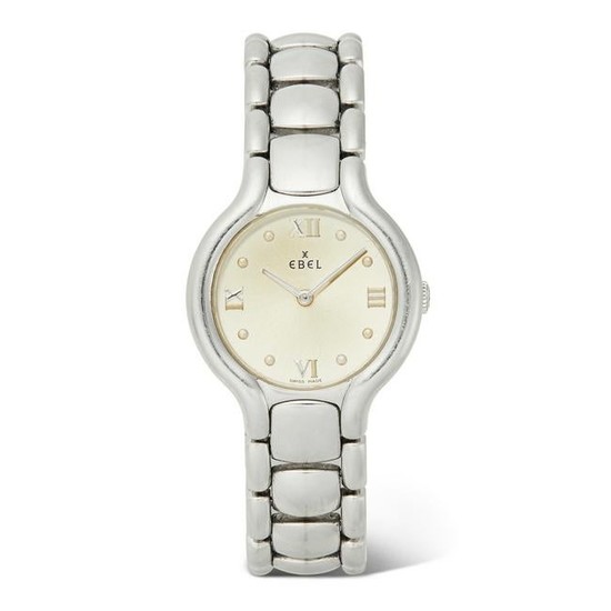 Ebel - a stainless steel Beluga quartz bracelet watch.
