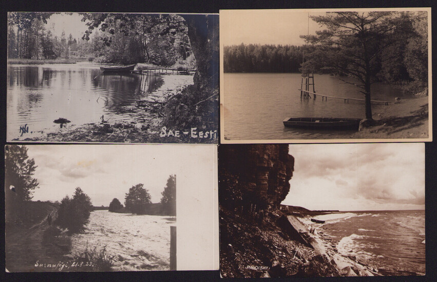 Estonia Group of postcards - Surnujõgi, Paldiski, Sae, Aegviidu before 1940 (4)