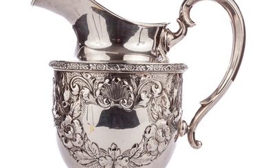 FISHER STERLING SILVER "ROSE BANQUET" PITCHER