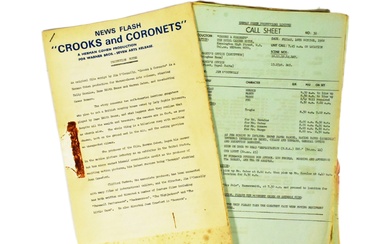 FROM THE COLLECTION OF VICKERS STANIFORTH – FILM ACCOUNTANT