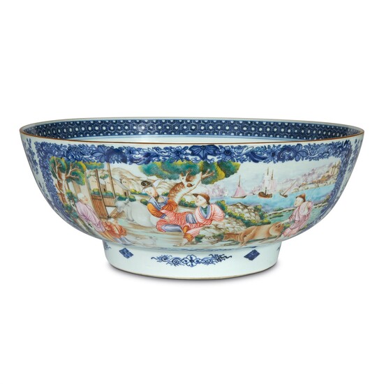 Fine Chinese Export porcelain punch bowl circa 1775