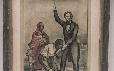 Freedom to the Slaves Proclaimed January 1st 1863 by Abraham Lincoln, President of the United States