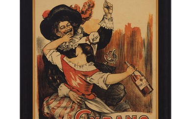 French Advertising Poster for Cyrano Vin au Quinquina, c.1900