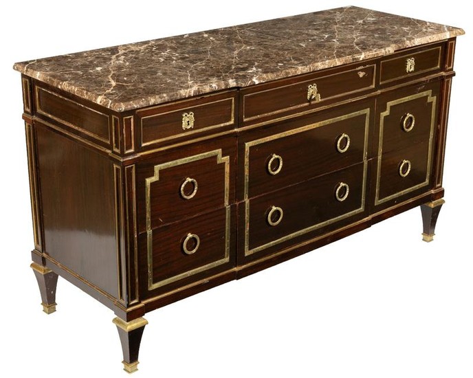 French Style Marble Top Dresser
