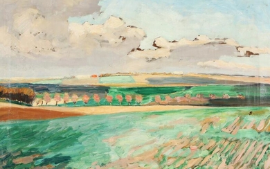 NOT SOLD. Fritz Syberg: Landscape. Signed monogram. Oil on canvas. 68 x 97 cm. – Bruun Rasmussen Auctioneers of Fine Art