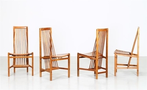 GIUSEPPE RIVADOSSI Four chairs.