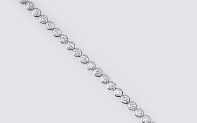 Gebrüder Schaffrath: A Rare-White Diamond Bracelet