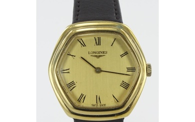 Gents gold plated and stainless steel cased Longines manual ...