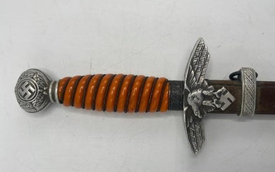 German WW2 2nd model Luftwaffe officers dagger, by Paul Weyersberg, solingen.