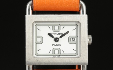 Hermès Barenia Stainless Steel Quartz Wristwatch
