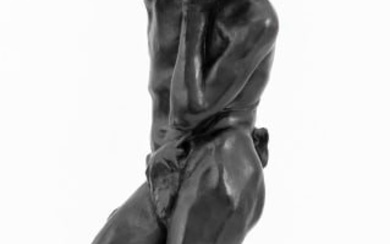 Hermon Atkins Macneil "Chant..." Bronze Sculpture