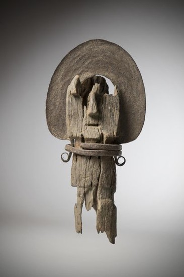 IGBO, Nigeria. Fragmented Ofo sculpture, of exceptional size...