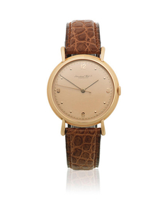 International Watch Company. An 18K rose gold manual wind wristwatch