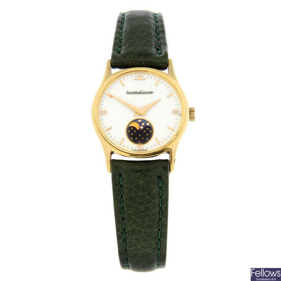 JAEGER-LECOULTRE - a yellow metal wrist watch, 23mm.