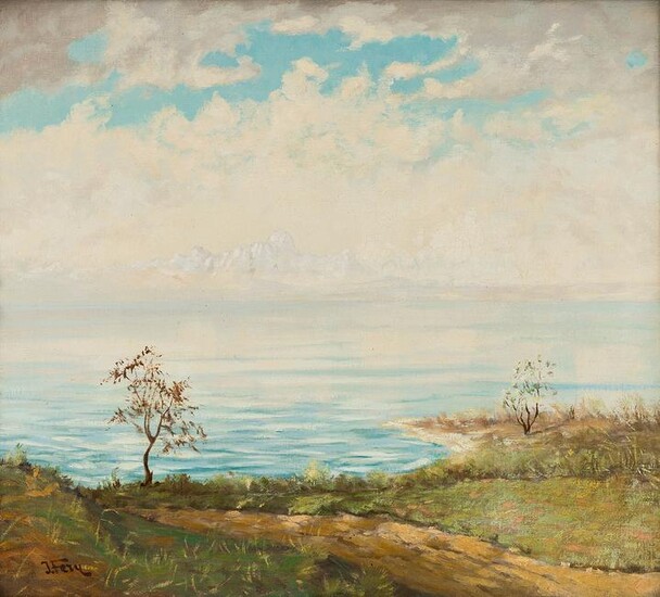 JOHN FERY Western Lake Landscape.