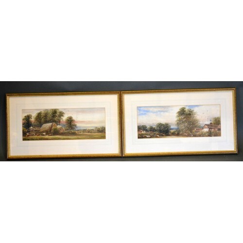 James Orrock 'Near Milford' and 'Old Farm in Surrey' a pair ...